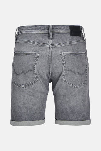 Jean short gris de JACK & JONES JEANS INTELLIGENCE, avec des poches arrière et des ourlets.