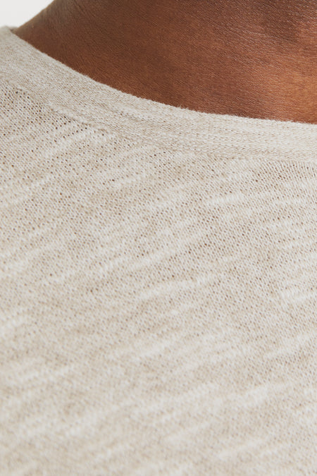 Pull à col rond - beige
