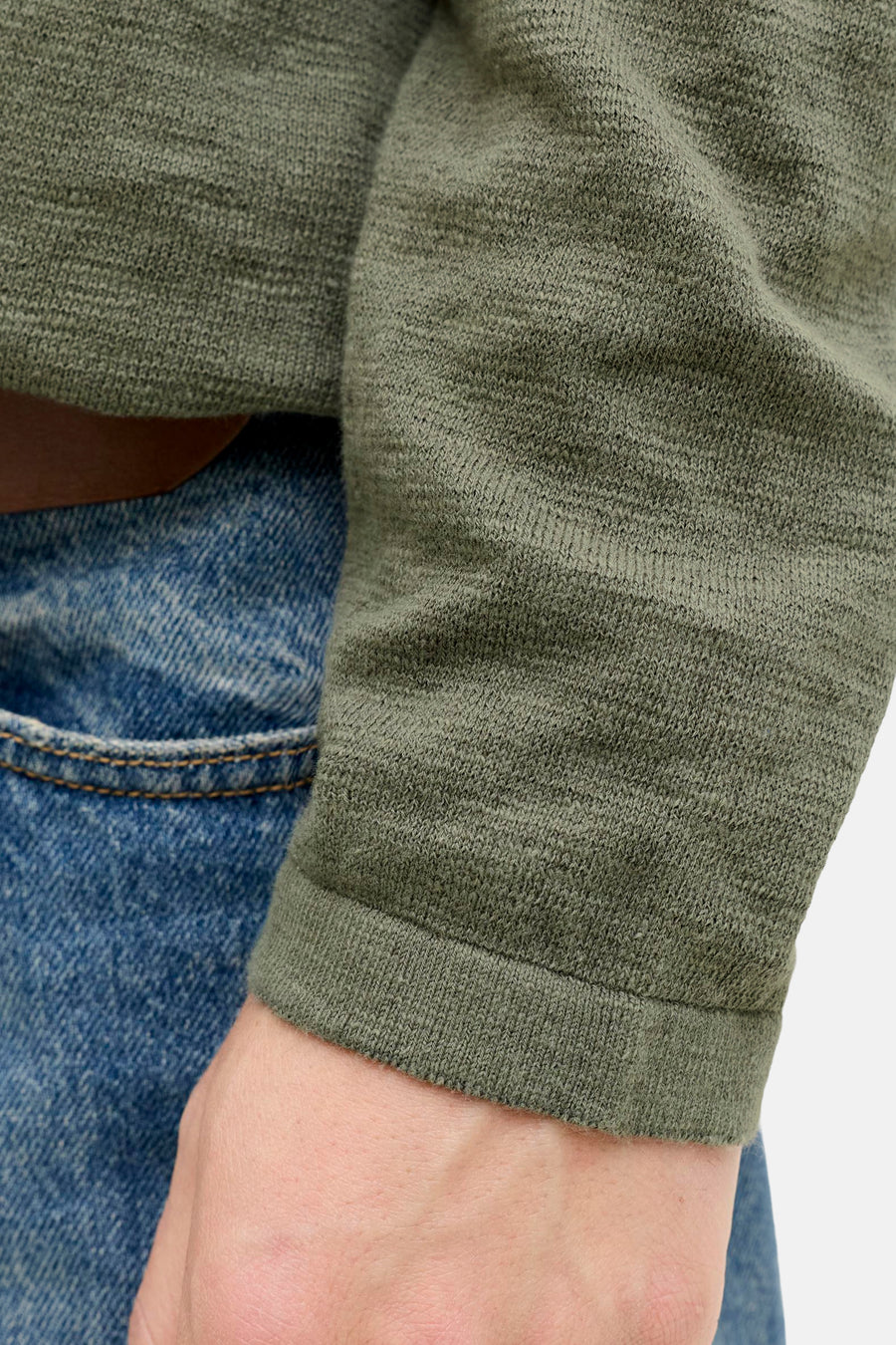 Pull à col rond - vert
