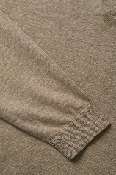JJCOLIN SLUB KNIT POLO LS