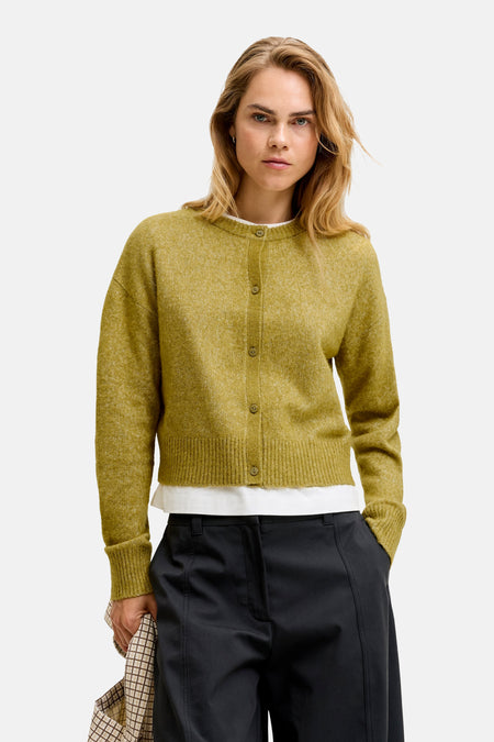 Cardigan - Green Moss
