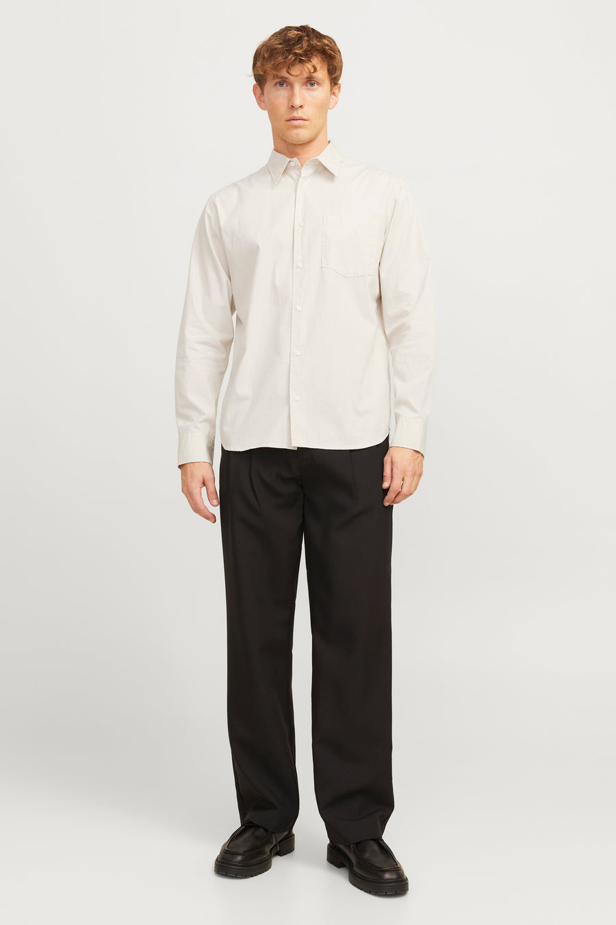 Chemise à manches longues - écru - PREMIUM by JACK & JONES