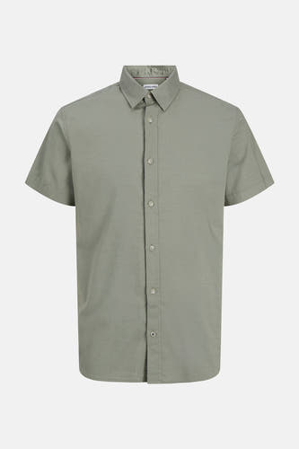 Chemise colorée à manches courtes de PREMIUM BLUE par JACK & JONES, avec col boutonné et un design uni.