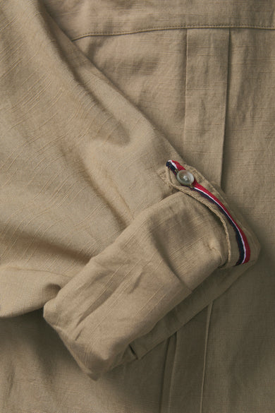 Chemise à manches longues - beige