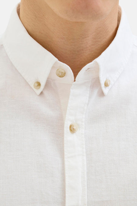 Chemise à manches longues - blanc