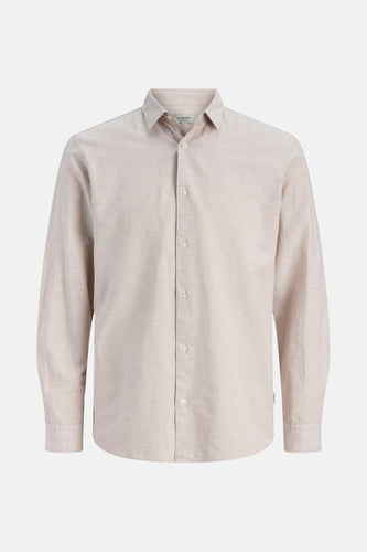 Chemise à manches longues - beige - JJREBEL