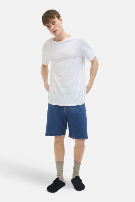 Short - mid blue denim