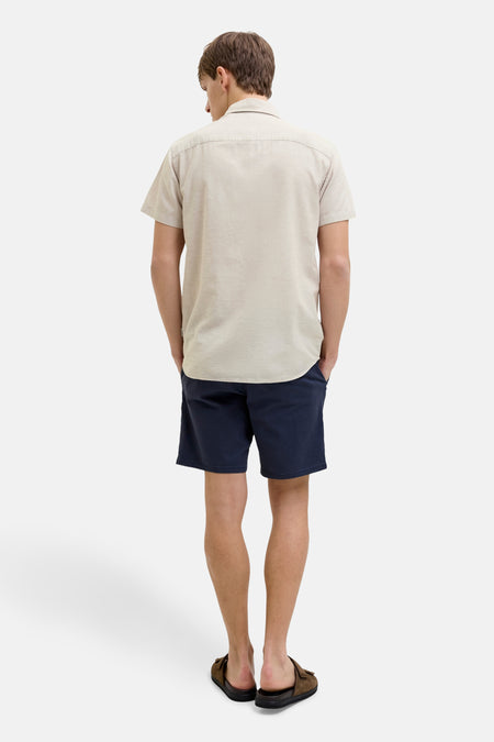 Chemise à manches courtes - beige