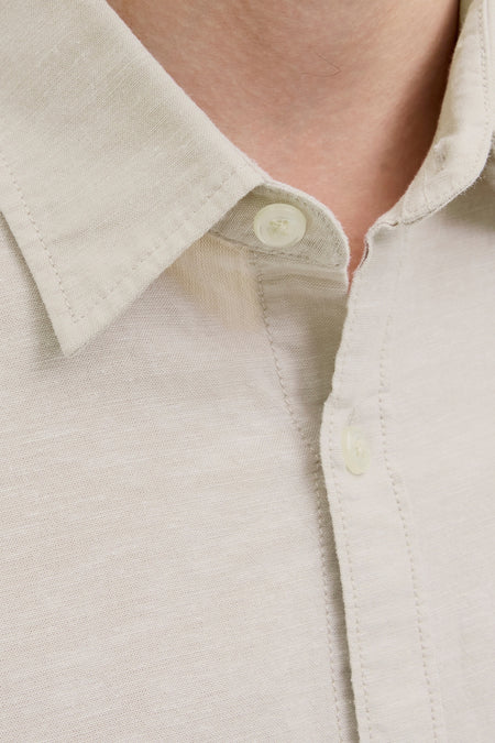 Chemise à manches courtes - beige