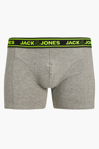 Boxer short gris d'ACCESSORIES BY JACK & JONES avec ce taille élastique à logo.