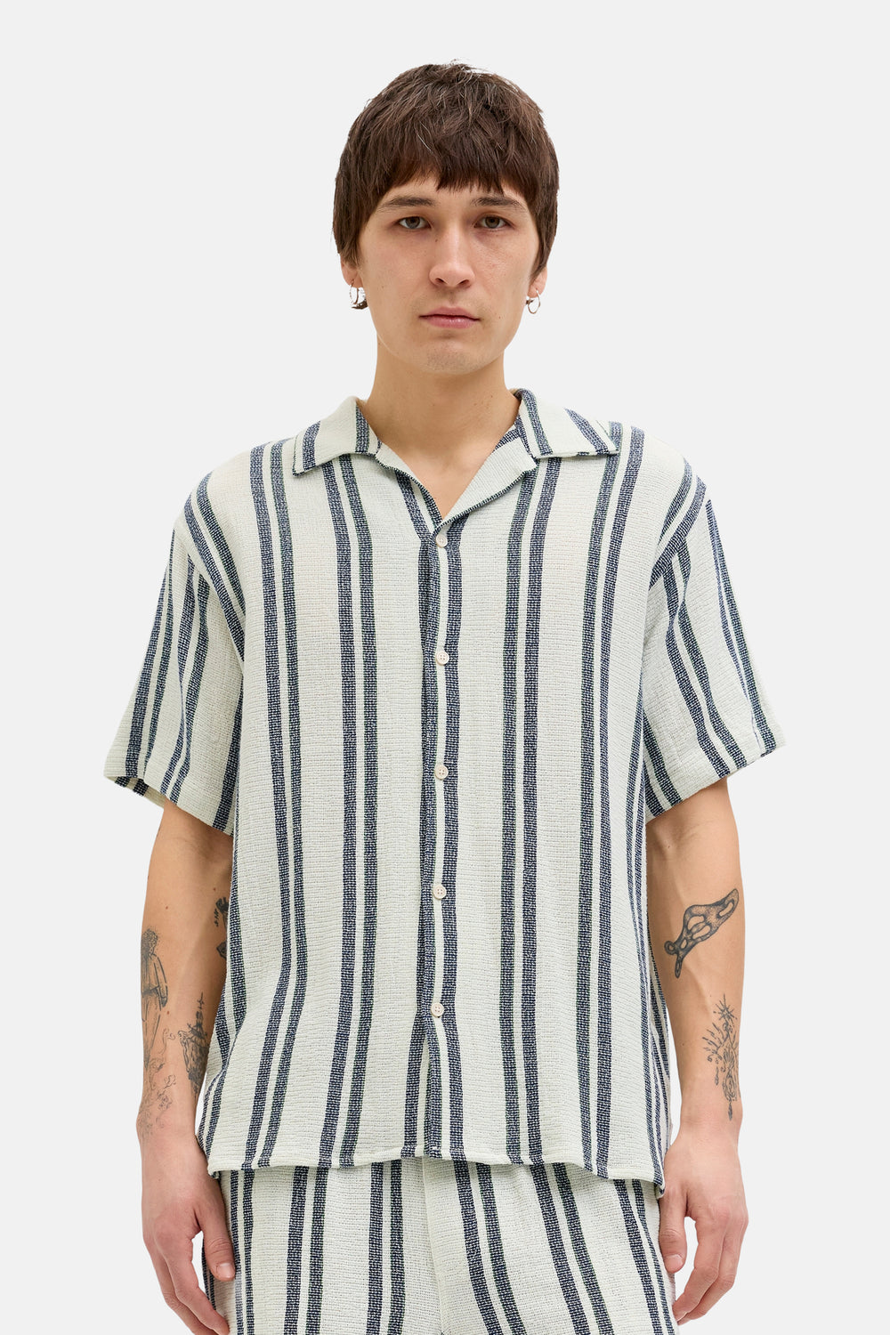 Chemise (manches courtes) Écru - ORIGINALS BY JACK & JONES