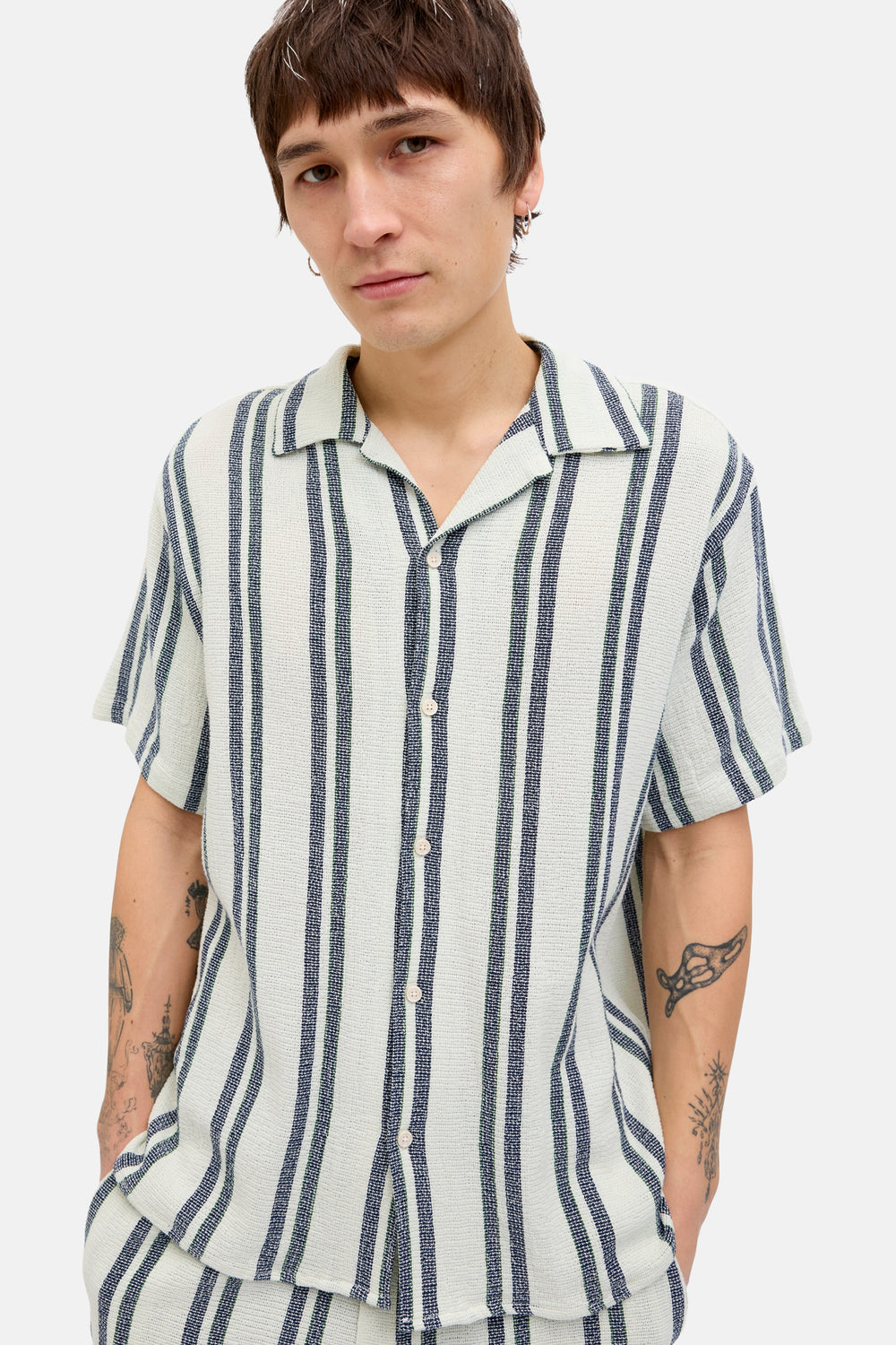 Chemise (manches courtes) Écru - ORIGINALS BY JACK & JONES