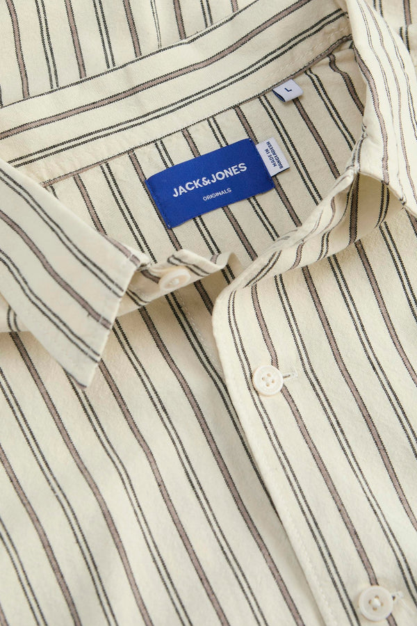 Chemise (manches longues) Écru - ORIGINALS BY JACK & JONES