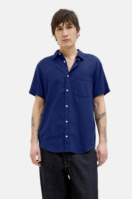 Chemise (manches courtes) Bleu - ORIGINALS BY JACK & JONES