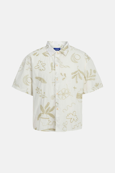 Chemise (manches courtes) Écru - ORIGINALS BY JACK & JONES