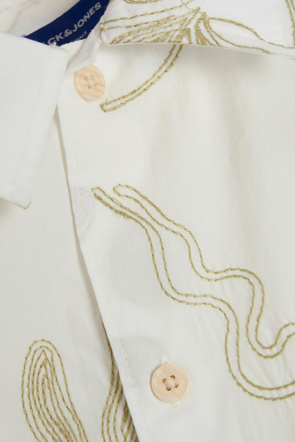 Chemise (manches courtes) Écru - ORIGINALS BY JACK & JONES