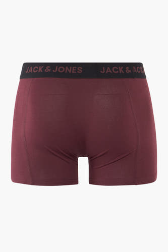 Rode boxershort van ACCESSORIES BY JACK & JONES, met een elastische tailleband met logo.