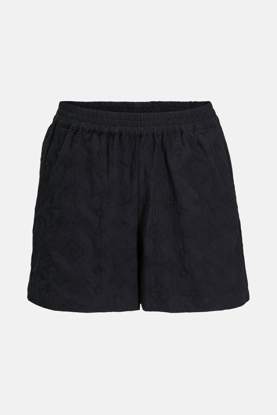 Short noir de JJXX avec ce taille é é et et une texture texture texture géétrique.