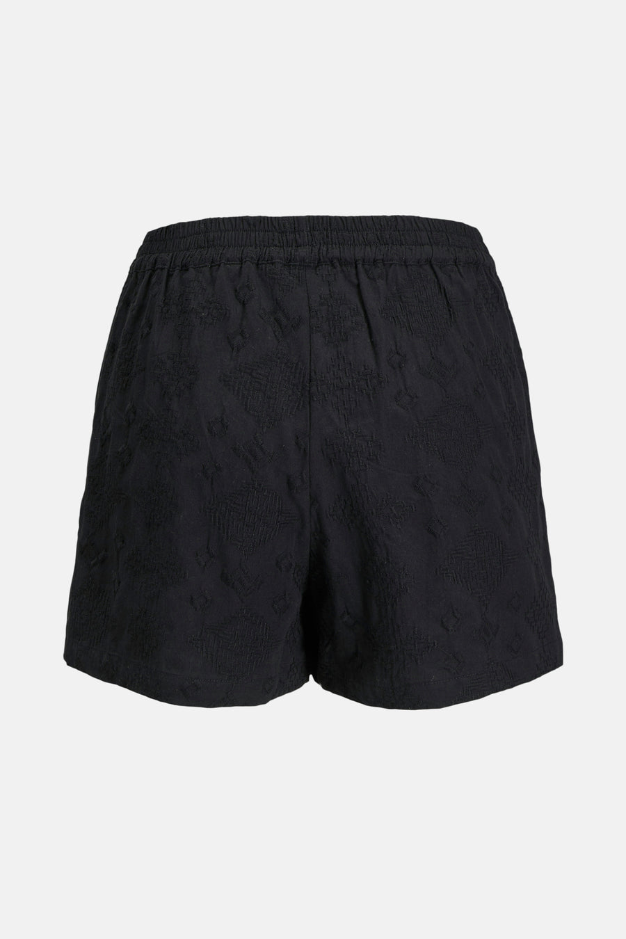 Short noir de JJXX, avec un motif subtilement tissé et une ceinture élastique.