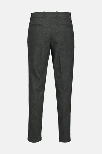 Chino gris de JACK & JONES JEANS INTELLIGENCE, avec des poches arrière et des revers rabattus.