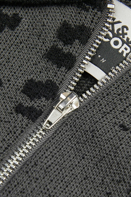 JCOLLOYD KNIT SS JACQUARD ZIP POLO