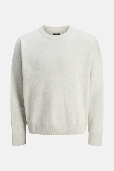 Pull à col rond - gris
