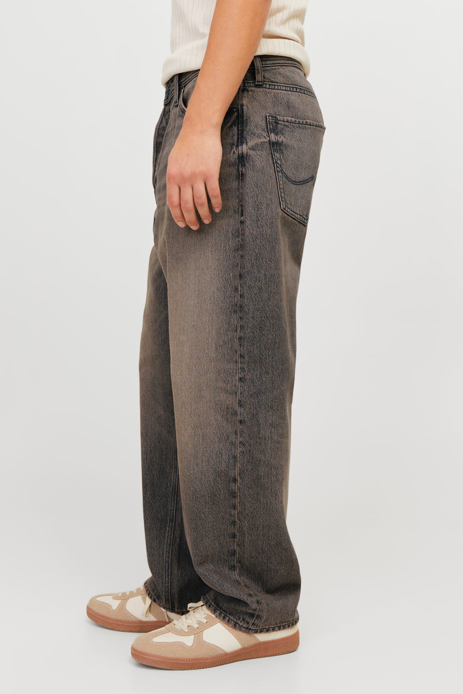 Jeans wide dark grey denim - JACK & JONES JEANS INTELLIGENCE - JACK & JONES JEANS INTELLIGENCE