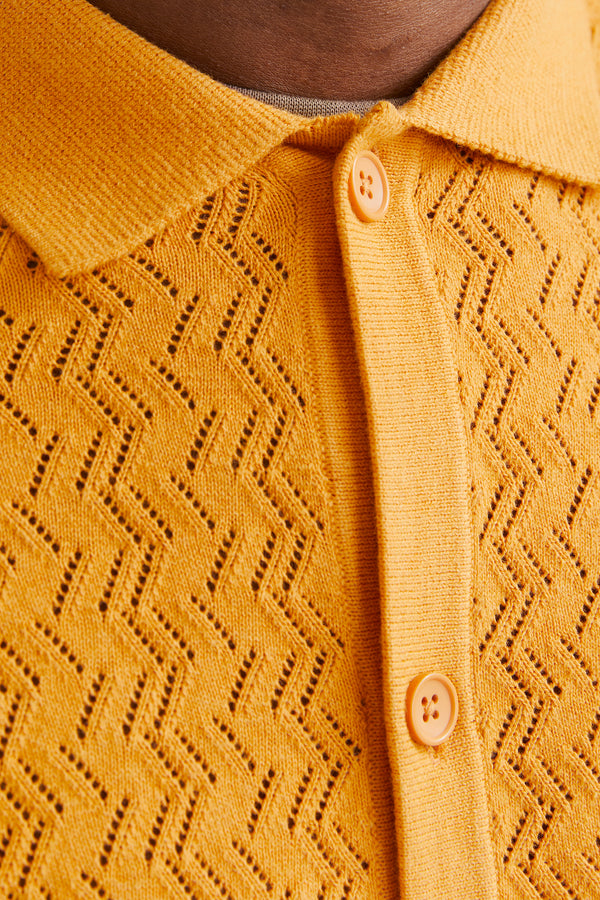 Chemise (manches courtes) Jaune - ORIGINALS BY JACK & JONES