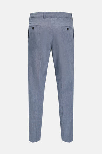 Blauwe kostuumbroek van JACK & JONES JEANS INTELLIGENCE, achterkant met zakken en knopen.