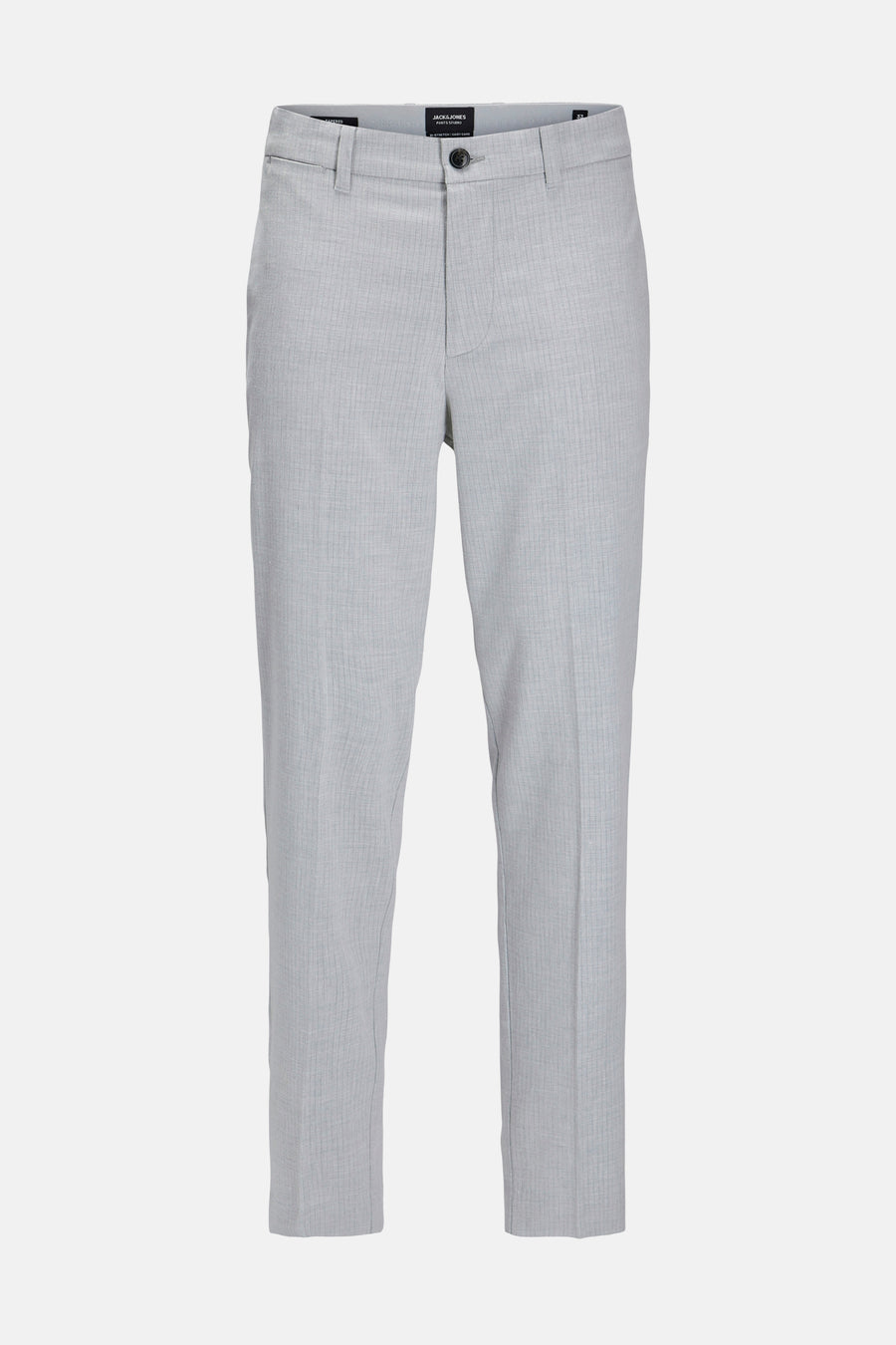 Pantalon de costume gris JACK & JONES JEANS INTELLIGENCE, avec une subtile texture à carreaux.