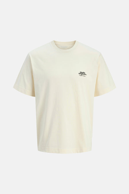T-shirt (manches courtes) Écru - ORIGINALS BY JACK & JONES
