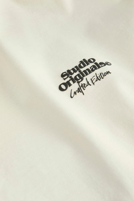 T-shirt (manches courtes) Écru - ORIGINALS BY JACK & JONES
