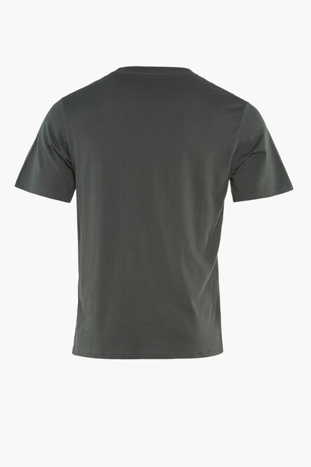 T-shirt vert à manches courtes de CORE BY JACK & JONES, vue arrière, design simple, tissu lisse, encolure ronde