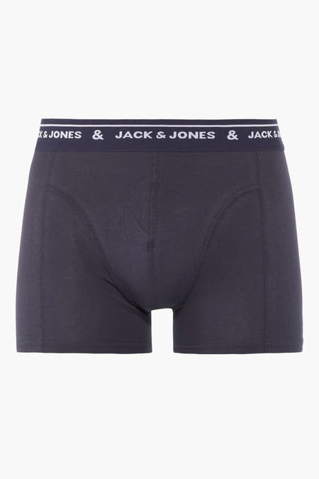 Boxer short gris de Jack & Jones avec une ceinture élastique à logo de marque.