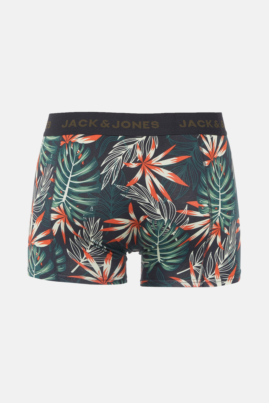 Boxershorts met tropische print.