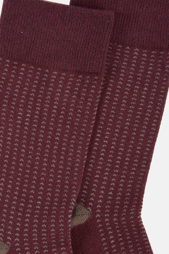 Chaussettes rouges d'ACCESSORIES BY JACK & JONES avec un motif de points subtil.