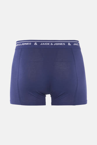Blauwe boxershort van ACCESSORIES BY JACK & JONES, met elastische tailleband met logo.