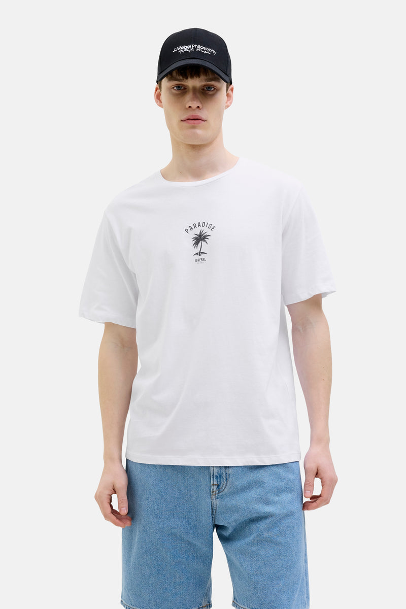 T-shirt (manches courtes) Blanc - JJREBEL