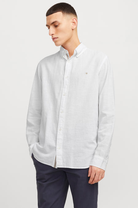 Chemise (manches longues) Blanc - PREMIUM BLUE by JACK & JONES
