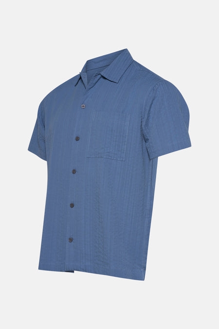 Chemise à manches courtes - bleu