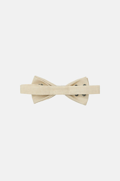 Nœud écru d'ACCESSORIES BY JACK & JONES avec des accents noirs.