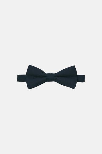 Nœud papillon bleu de ACCESSORIES BY JACK & JONES, uni, avec une texture subtile.