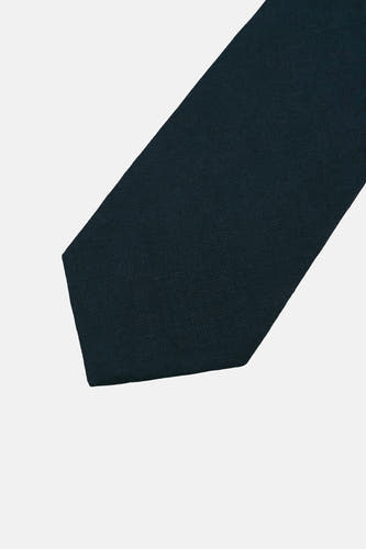 Cravate bleue de ACCESSORIES BY JACK & JONES avec texture subtile, sur fond blanc.