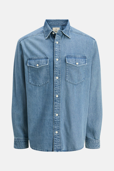Chemise en jean Mid blue denim - PREMIUM BLUE by JACK & JONES