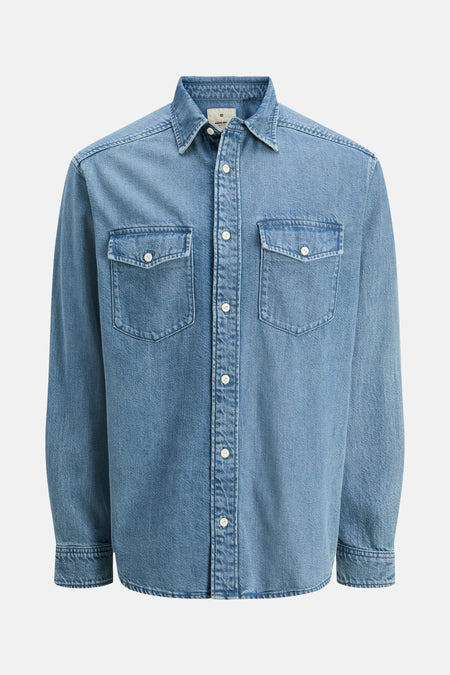 Chemise en jean - mid blue denim