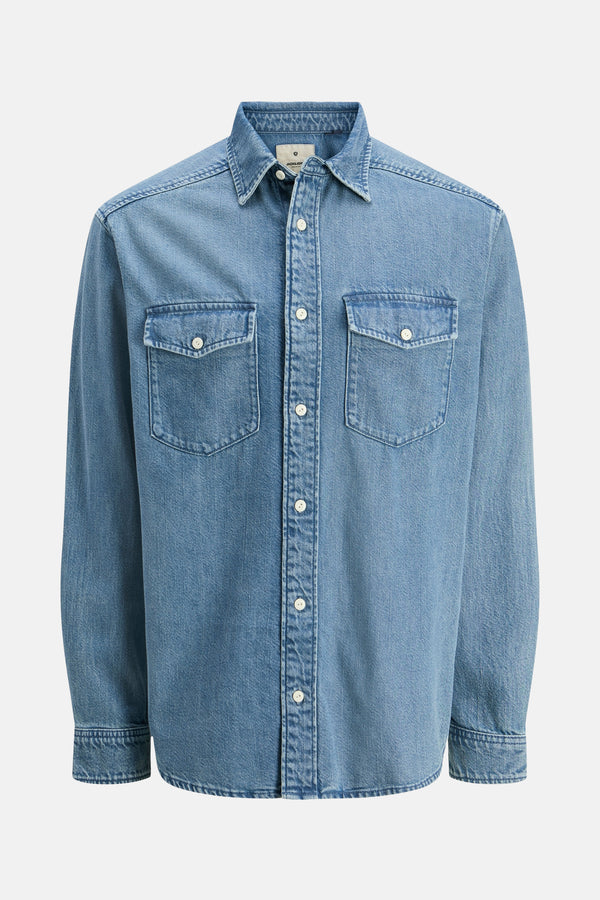 Chemise en jean Mid blue denim - PREMIUM BLUE by JACK & JONES