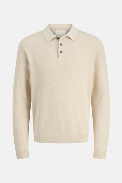 Pull col V Beige - PREMIUM by JACK & JONES