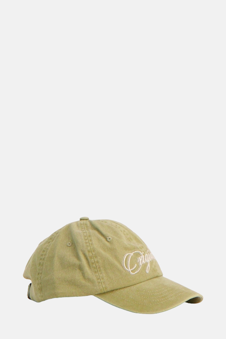 Groene pet van ACCESSORIES BY JACK & JONES, met witte "Original" tekst en verstelbare band aan de achterkant.