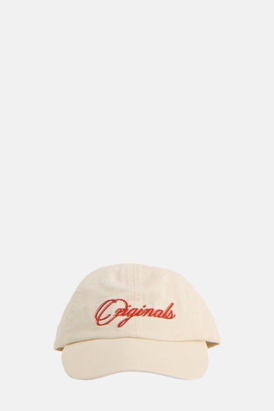 Tissu écru de ACCESSORIES BY JACK & JONES, avec une inscription brodée rouge 'Originals'.
