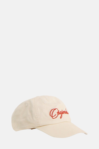 Tissu écru de ACCESSORIES BY JACK & JONES, avec un texte brodé rouge.